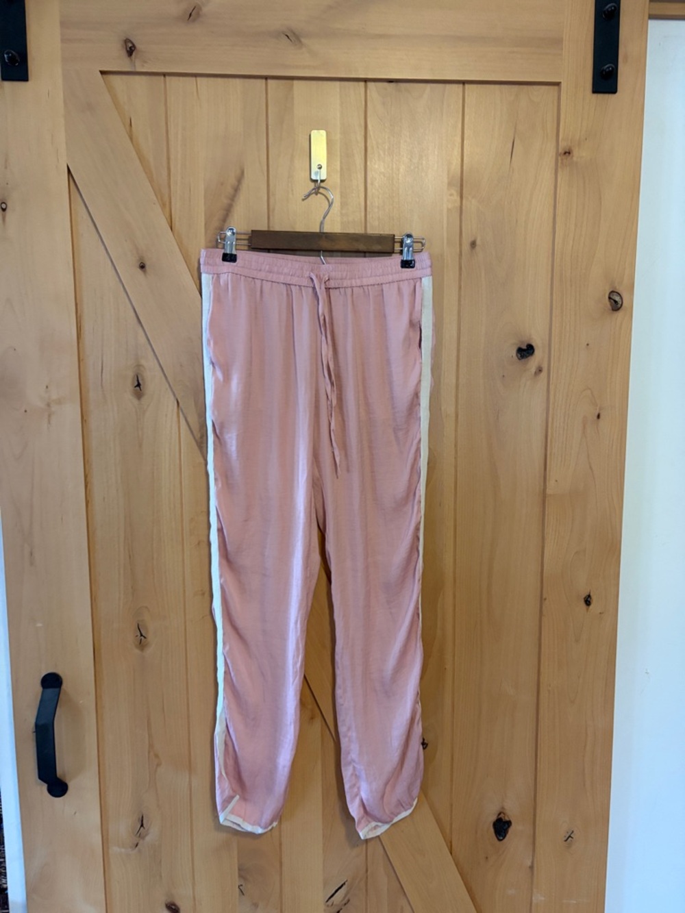 Aerie Pink Lightweight Stripe jogger Pants Size Small